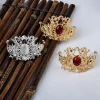 couvre chef en alliage de perles de tempérament rétro, bâton de cheveux de dragon, couronne de cheveux de style chinois, ornement hanfu, accessoires pour cheveux, diadème pour femmes