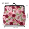 porte monnaie en cuir imprimé rose rouge pour femme, petit portefeuille à fermeture à fermoir, poupées changeantes, cadeaux pour femme, filles