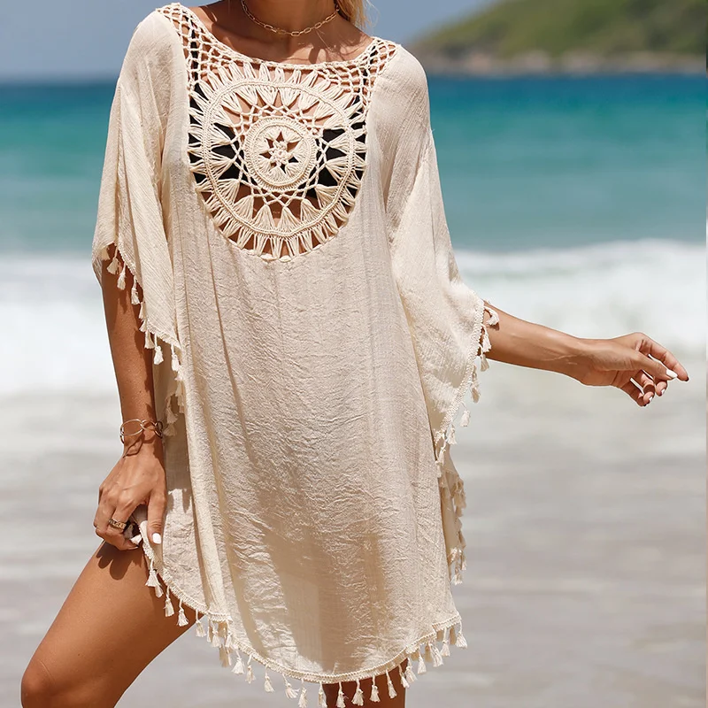 crochet bikini maillot de bain sexy pour femmes, robe d'été, vêtements de plage, chemise, cover up pour femmes crochet bikini maillot de bain sexy pour femmes, robe d'été, vêtements de plage, chemise, cover up pour femmes