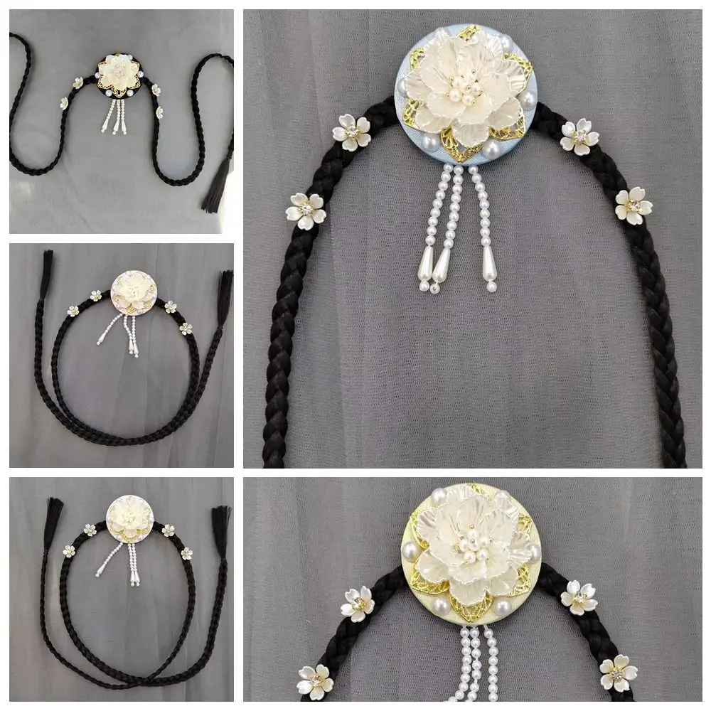 cadeau fleur hanbok perruque coiffure gland perle corée style ethnique bandeau perlé traditionnel scène danse cheveux cerceau filles cadeau fleur hanbok perruque coiffure gland perle corée style ethnique bandeau perlé traditionnel scène danse cheveux cerceau filles