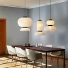 lampe en papier de riz minimaliste moderne chez l'habitant japonais noguchi courageux lampe suspendue en papier de riz fait à la main style médiéval wabi sabi