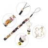 cloche de chat porte bonheur japonaise sakura, ulde confrontation pour téléphone portable, ulde poignet porte clés mignon, lanière anti perte, pendentif sangle de téléphone