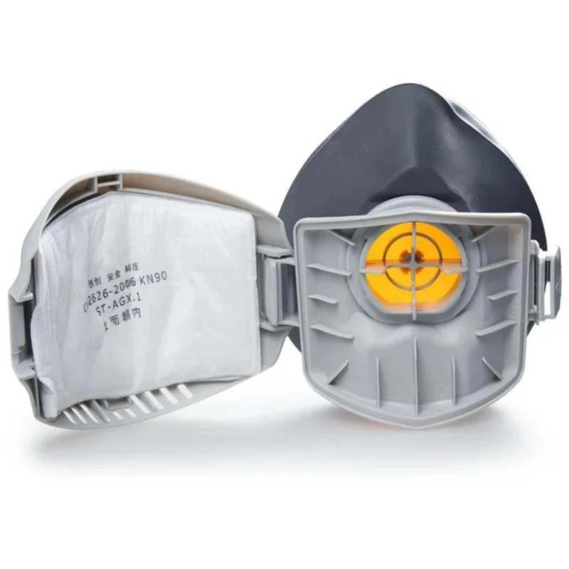 masque anti poussière + 20 filtres en coton respirateur demi visage masque anti poussière anti poussière de construction industrielle brume de sécurité masque à gaz masque anti poussière + 20 filtres en coton respirateur demi visage masque anti poussière anti poussière de construction industrielle brume de sécurité masque à gaz