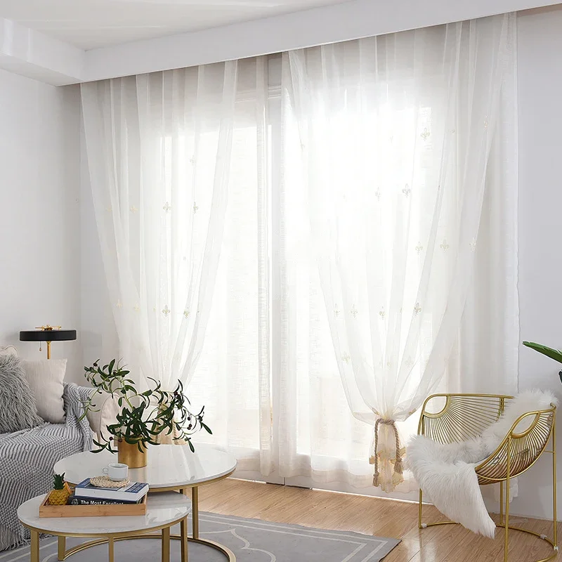 rideaux nordiques pour salon, salle à manger, chambre à coucher, rideau brodé, fil de maille frais et respirant, décoration verticale au sol, vente rideaux nordiques pour salon, salle à manger, chambre à coucher, rideau brodé, fil de maille frais et respirant, décoration verticale au sol, vente