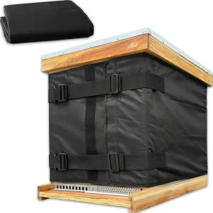 Enveloppement pour ruche d&rsquo;hiver robuste – Housse isolée réglable en tissu Oxford, idéal pour la protection des équipements d&rsquo;apiculture