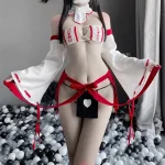 Costumes de Cosplay Anime japonais, Kimono Super Sexy, culotte à bretelles, assistant érotique, jeu de rôle, tenue d’halloween pour femmes, nouvelle collection 2025 Costumes de Cosplay Anime japonais, Kimono Super Sexy, culotte à bretelles, assistant érotique, jeu de rôle, tenue d’halloween pour femmes, nouvelle collection 2025
