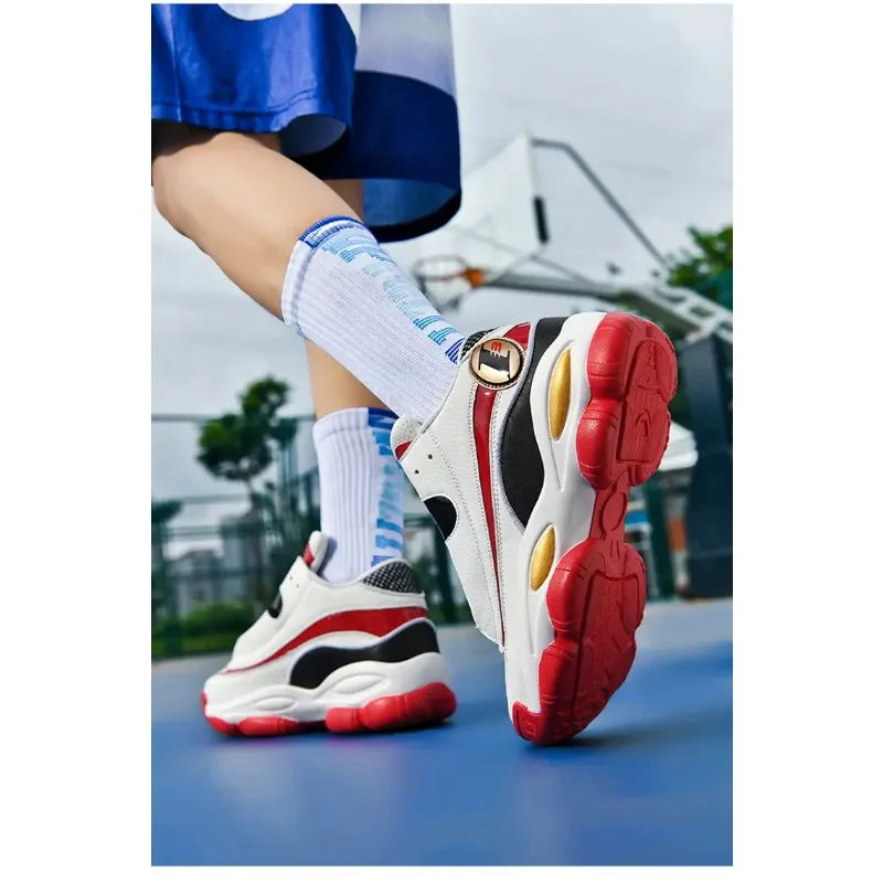 chaussures de basket ball classiques et pratiques pour hommes, chaussures de sport de plein air décontractées, semelle extérieure tendance, douce, confortable, antidérapante et résistante à l'usure chaussures de basket ball classiques et pratiques pour hommes, chaussures de sport de plein air décontractées, semelle extérieure tendance, douce, confortable, antidérapante et résistante à l'usure