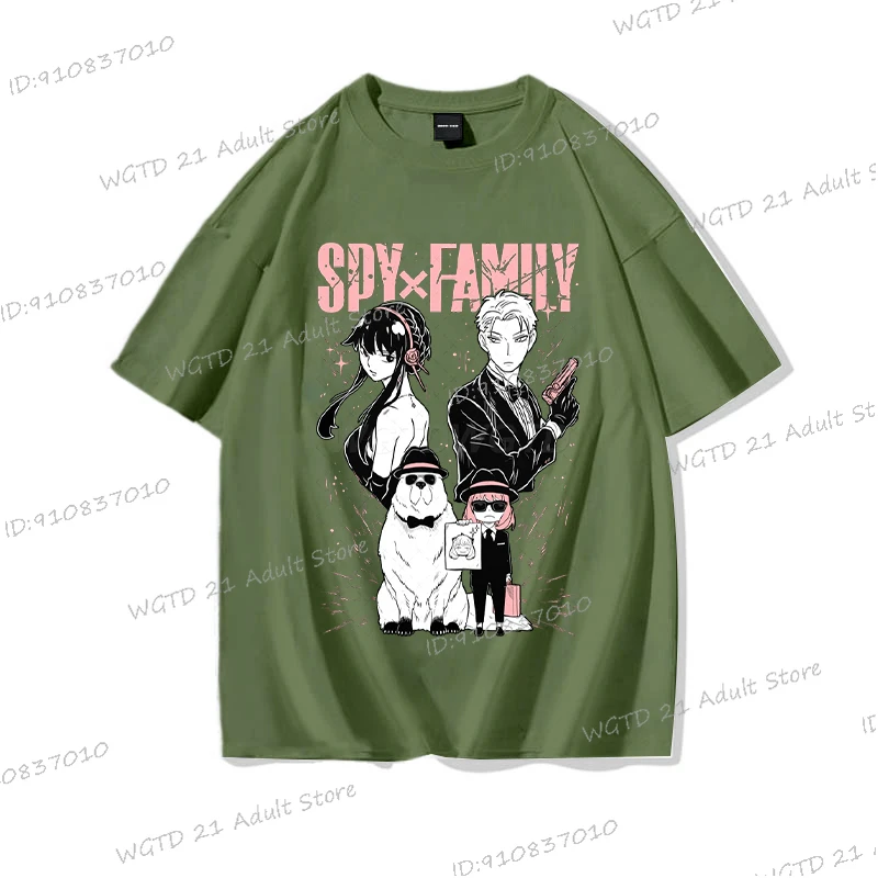 japanese anime anya forger spy x family printed t shirt women men casual harajuku cute crewneck short sleeve coton t shirt japanese anime anya forger spy x family printed t shirt women men casual harajuku cute crewneck short sleeve coton t shirt