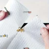1 rouleau (400 feuilles), tissu paresseux, tissu de cuisine jetable, serviette lavable à double usage sèche et humide, torchon, chiffon à l'huile antiadhésif,