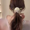 chouchous à fleurs de rose en maille, accessoires pour cheveux, cravates simples, anneau de cheveux, porte queue de cheval, ulà cheveux de style coréen, cadeau