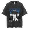 Japonais Anime Vintage lavé nouveauté hommes vêtements t-shirt Homme graphique T-Shirts hommes t-shirt pour hommes Ropa Hombre 62954