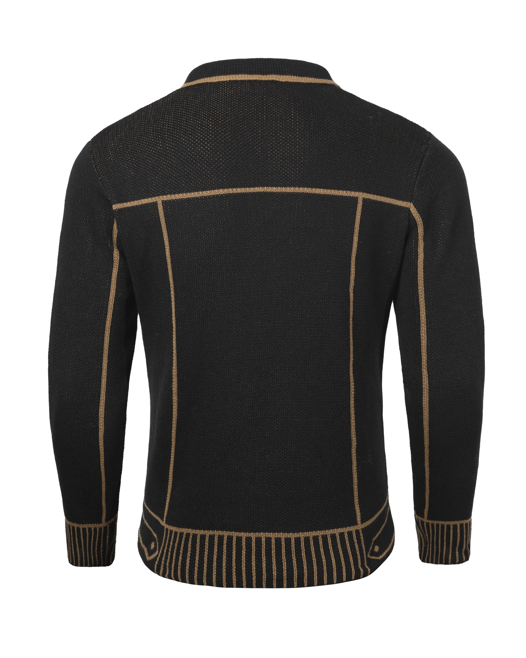 cardigan ouvert confortable pour hommes, tricot décontracté avec fausse poche, pull à la mode, automne hiver cardigan ouvert confortable pour hommes, tricot décontracté avec fausse poche, pull à la mode, automne hiver