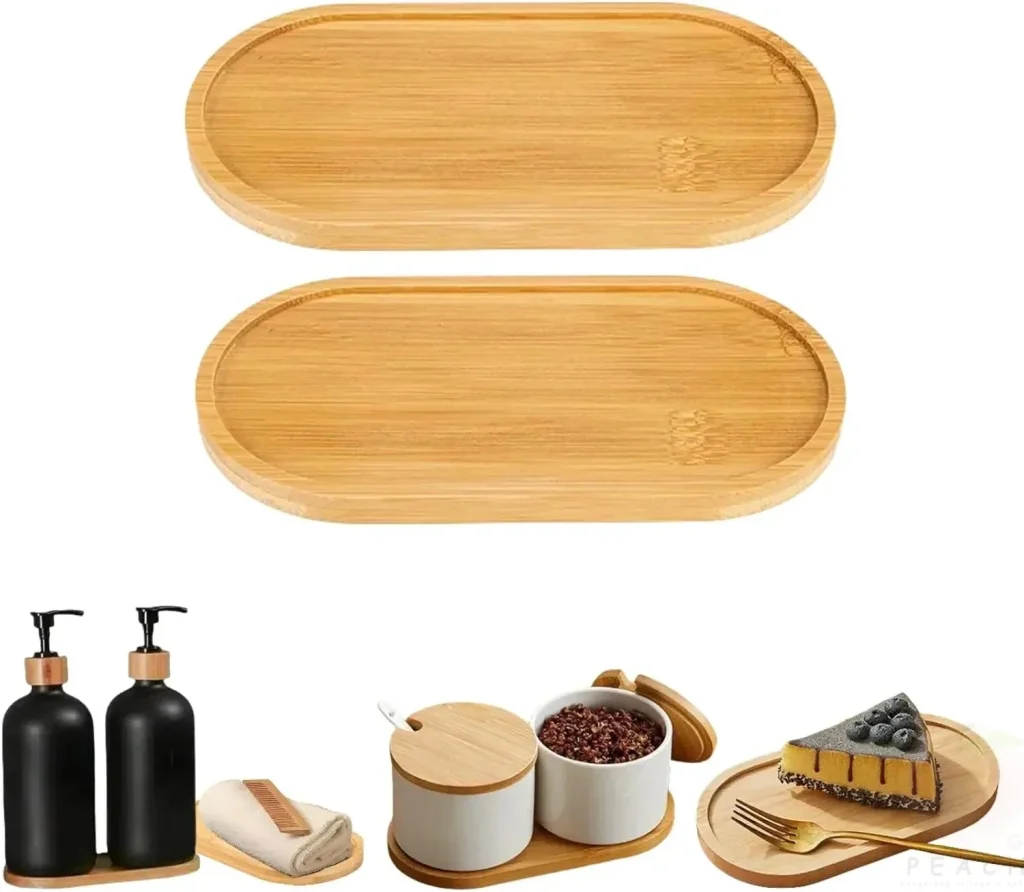 Vaisselle japonaise assiette en bois hêtre plateau ovale Mini assiette en bois massif assiette en bois entière pour enfants assiette en bois 18cm 1 pièce