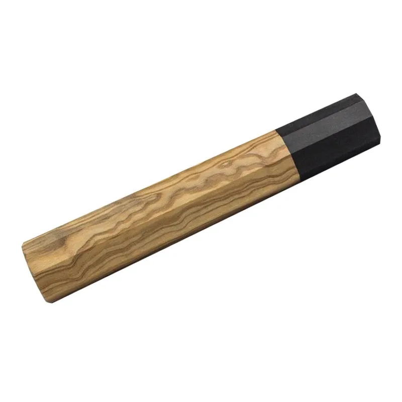 manche de couteau de cuisine japonaise, poignée octogonale, fournitures artisanales de remplacement, accessoires en bois manche de couteau de cuisine japonaise, poignée octogonale, fournitures artisanales de remplacement, accessoires en bois