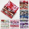 Tissu Kimono Imprimé Japonais, Patchwork Fait Main, Dessin Animé, Grille en Coton, Motif de Fleurs, Textile Maison, 20x25cm, 5 Pièces Tissu Kimono Imprimé Japonais, Patchwork Fait Main, Dessin Animé, Grille en Coton, Motif de Fleurs, Textile Maison, 20x25cm, 5 Pièces