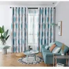 Rideaux occultants nordiques pour salon, feuille imprimée, épais, fenêtre pour chambre à coucher, stores de cuisine, drapés en Tulle et rideaux