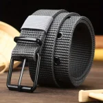 Ceinture en toile de Nylon Durable pour hommes, 1 pièce, ceinture de travail tactique robuste avec boucle élégante à dents à dégagement rapide pour un usage quotidien Ceinture en toile de Nylon Durable pour hommes, 1 pièce, ceinture de travail tactique robuste avec boucle élégante à dents à dégagement rapide pour un usage quotidien
