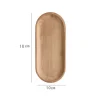 assiette ovale alimentaire de style japonais, plateau de service en bois, tasse de thé, soucoupe, assiette de fruits, assiette de rangement, assiette de palette, décor de table de cuisine
