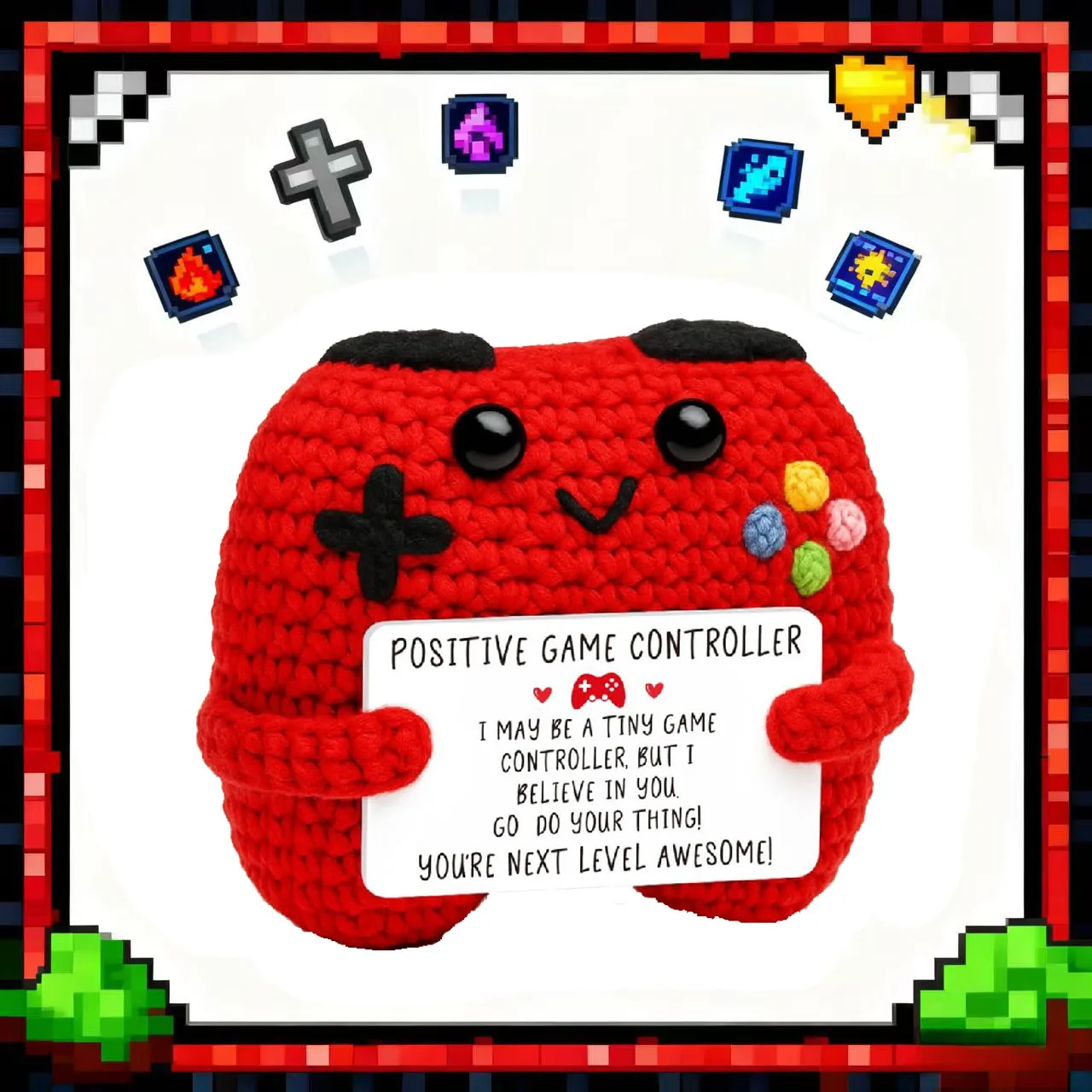 articles décoratifs créatifs de style pixel, 1 pièce, encourage les ornements finis tissés à la main pour offrir en cadeaux articles décoratifs créatifs de style pixel, 1 pièce, encourage les ornements finis tissés à la main pour offrir en cadeaux