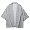 kimono traditionnel japonais pour hommes et femmes, kimono de samouraï haori obi, cardigan de plage, vêtements vintage asiatiques