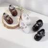 zsiga 20 cm gothique lolita mary jane chaussures de poupée plusieurs couleurs en cuir verni avec sandales à boucle (rouge/marron/blanc/noir/argent)