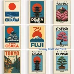 Japon voyage Vintage Art Osaka Tokyo Fuji fleur Yoshino japonais Zen affiche toile peinture mur photos décor de chambre à coucher Japon voyage Vintage Art Osaka Tokyo Fuji fleur Yoshino japonais Zen affiche toile peinture mur photos décor de chambre à coucher