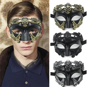 Masques pour hommes, mascarade d’ancien guerrier greco-roman, accessoires de Costume de Cosplay pour fête d’halloween, demi-masque Sexy, accessoires Masques pour hommes, mascarade d’ancien guerrier greco-roman, accessoires de Costume de Cosplay pour fête d’halloween, demi-masque Sexy, accessoires