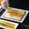 bricolage silicone sushi rouleau tapis lavable réutilisable japonais sushi rouleau moule tapis bricolage alimentaire roulement riz fabricant de roulement gâteau rouleau pad