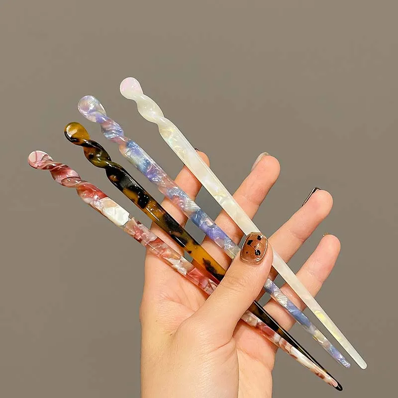 bâtons de cheveux de style chinois vintage pour femmes et filles, pinces à cheveux en forme de baguettes en acétate, épingles, bijoux, accessoires pour cheveux bâtons de cheveux de style chinois vintage pour femmes et filles, pinces à cheveux en forme de baguettes en acétate, épingles, bijoux, accessoires pour cheveux
