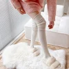 bas japonais pour femmes, chaussettes longues au dessus du genou, leggings en tube haut, coton chaud thermique, mode décontractée