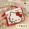kawaii sanrio grande capacité pliant dessin animé sac de maquillage mignon voyage kitty kuromi portable cosmétiques brosse sac de rangement