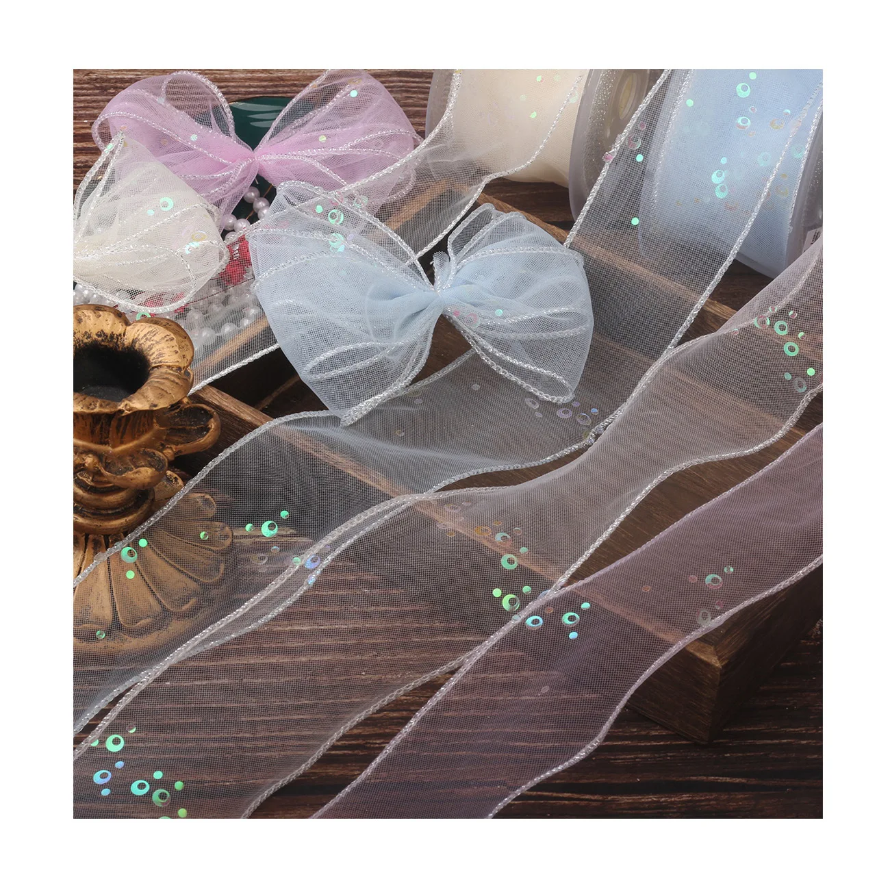 ruban artisanal 5 cm de large x 50 m – fournitures pour nœuds, garniture de vêtements de poupée, matériel accessoire pour cheveux (multicolore) ruban artisanal 5 cm de large x 50 m – fournitures pour nœuds, garniture de vêtements de poupée, matériel accessoire pour cheveux (multicolore)