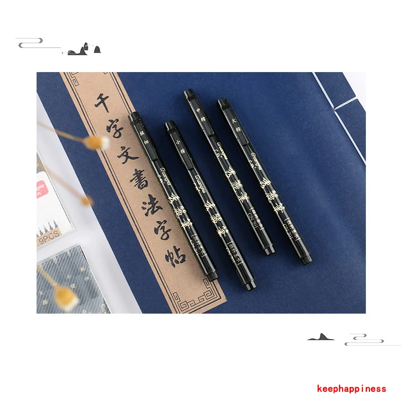 stylo de calligraphie, stylo de lettrage à main, brosse, stylo de lettrage, marqueur d'écriture, papeterie stylo de calligraphie, stylo de lettrage à main, brosse, stylo de lettrage, marqueur d'écriture, papeterie