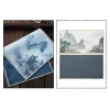 serviette à thé haut de gamme 30x18cm, avec style rétro et peinture colorée, tissu spécial pour boire du thé, service à thé premium