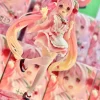 kawaii 18 cm taito hatsune miku coreful sakura wafuu kissa ver. figurine de demoiselle d'honneur, modèle de dessin animé, jouets à collectionner, cadeau de remise de diplôme