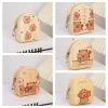 mignon petit capybara porte monnaie pu japonais dessin animé en cuir portefeuille fermeture éclair étanche écouteur sac de rangement shool