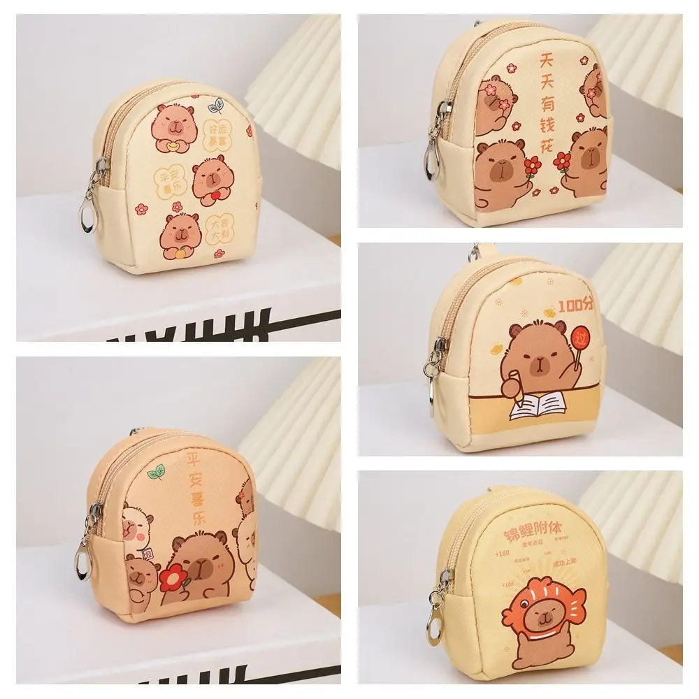 mignon petit capybara porte monnaie pu japonais dessin animé en cuir portefeuille fermeture éclair étanche écouteur sac de rangement shool mignon petit capybara porte monnaie pu japonais dessin animé en cuir portefeuille fermeture éclair étanche écouteur sac de rangement shool