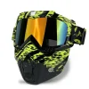 masque facial de moto, vélo, masque facial coupe vent et résistant au sable, masque de protection complet, lunettes colorées, tactique
