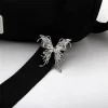 broche papillon fluide minimaliste pour femmes, épingles à revers en métal de luxe à la mode, accessoires bijoux de fête, cadeau