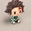 4 pièces/ensemble demon slayer kamado tanjirou nezuko figure jouets q version kimetsu no yaiba agatsuma zenitsu figurine d'action modèle poupées
