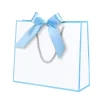 sacs en papier cadeaux avec poignées, sac à main pour cadeaux de fête, ruban à nœud, emballage de bijoux, anniversaire, mariage, remise de diplôme, emballage cadeau