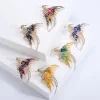 broche phénix exquise et à la mode, 1 pièce, accessoires de bijoux créatifs rétro animaux, cadeau tendance de fête, vente en gros, 2025