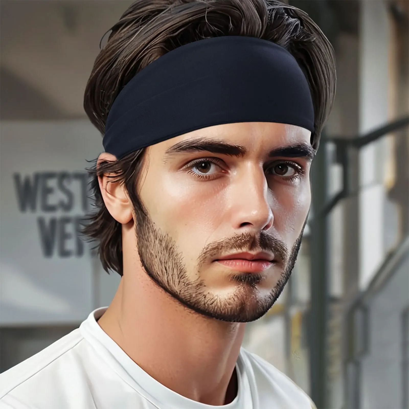 bandeaux de sport pour hommes et femmes, bandes de cheveux de yoga, de sueur, élastiques doux, extensibles, pour sport de plein air bandeaux de sport pour hommes et femmes, bandes de cheveux de yoga, de sueur, élastiques doux, extensibles, pour sport de plein air