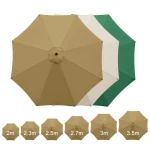 Gril supérieur de parasol de résubdivision Jardin. cCanModifications Parasol Cover Shade, Gels anti-pluie, Gril à parapluie, 2/2 m, 3/2 m, 5/2 m, 7 m, 9 m, 3/3 m