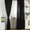 rideau de fenêtre occultant moderne, rideaux de fenêtre, salon, chambre à coucher, salle à manger, ombre, drapé, 1 pièce