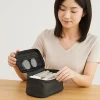 trousse de maquillage de style japonais pour femmes, sac de rangement de lavage noir à main, sac de toilette de grande capacité pour hommes et femmes