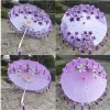 injgrill parapluie en papier à l'huile de style chinois pour femme, parapluie japonais, aucun pompon de fleurs, pétale, 82cm
