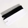 1 5 paires de chaussettes à deux doigts de style japonais, chaussettes à sabots unisexes, chaussettes de séparation des orteils en polyester, tongs kimono, sandales à bout fendu