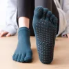 pilates danse gymnastique yoga chaussettes coton cinq doigts antidérapant chaussettes de sport respirant séchage rapide élasticité fitness chaussettes