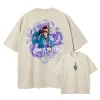 T-shirt Manches Courtes pour Homme, Anime Kimetsu No Yaiba, Vintage, Délavé, Kamado Tanjirou, Respzed, Giyuu Akatro Nezuko